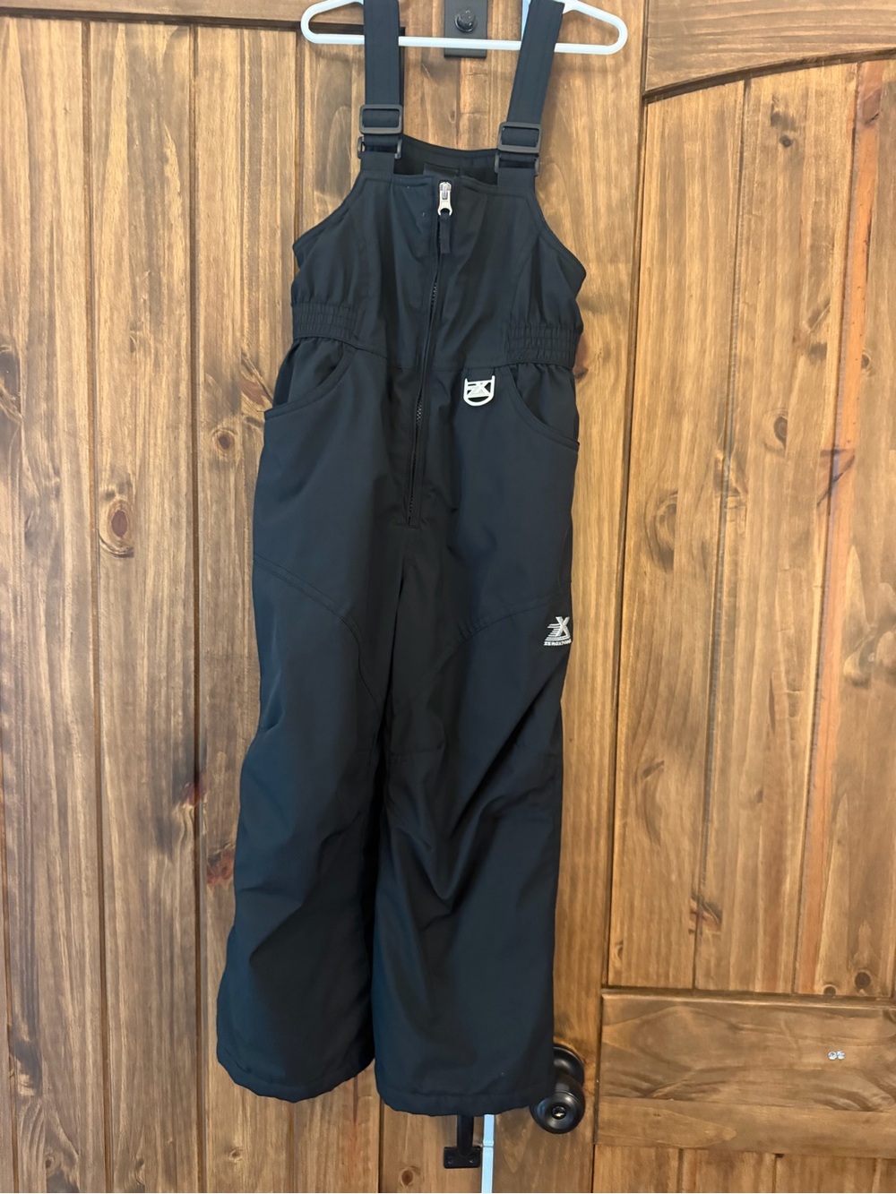 ZeroXposur Kids Black Insulated Bib Snow Overalls